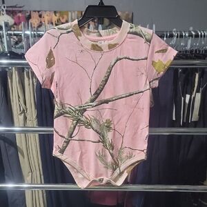 Pink Camouflage Kids Bodysuit